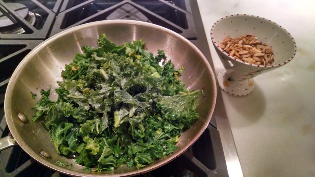 Simple sauteed kale