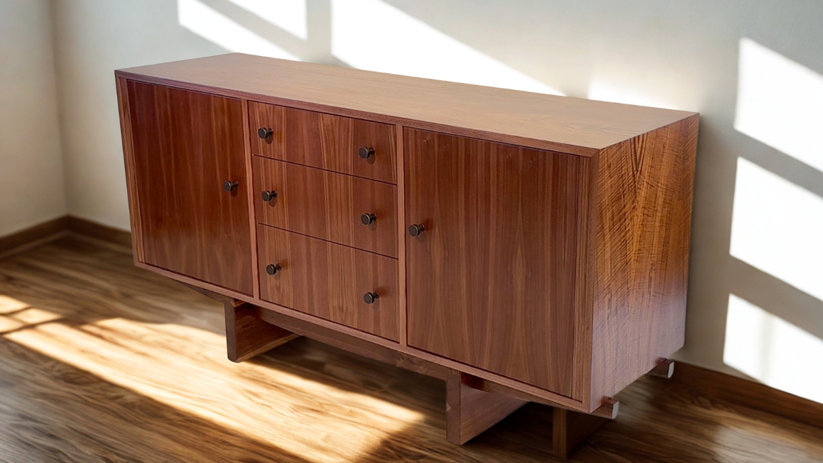 Mid-Century Modern Walnut Sideboard: A Skill-Building Showcase