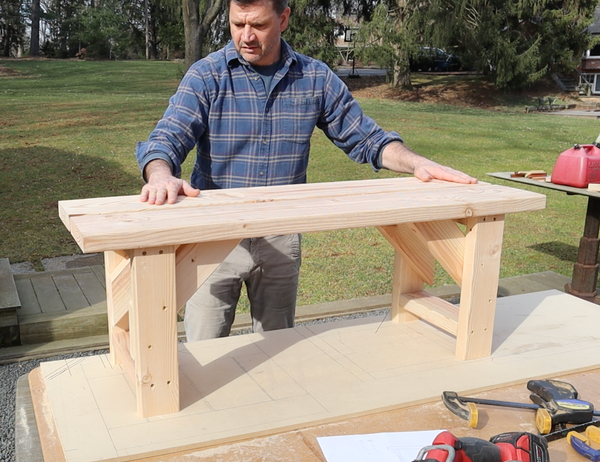 $25 and Two Power Tools Can Build This Bench