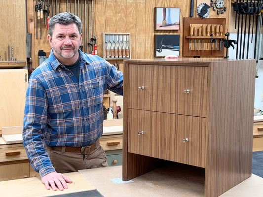 Working with Wood Veneer: Modern Walnut End Table