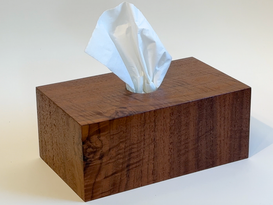 Veneered Plywood Tissue Box Cover Woodworking Project