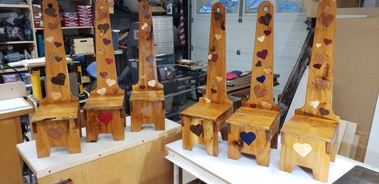 Madrone Step Stools for My Kids and Step-Kids by Chris Riney