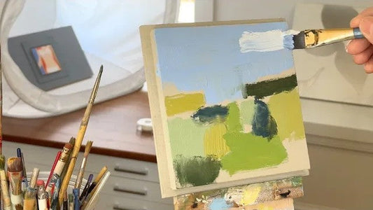 How to paint a Landscape Painting / Keep it simple Painting Lesson #18