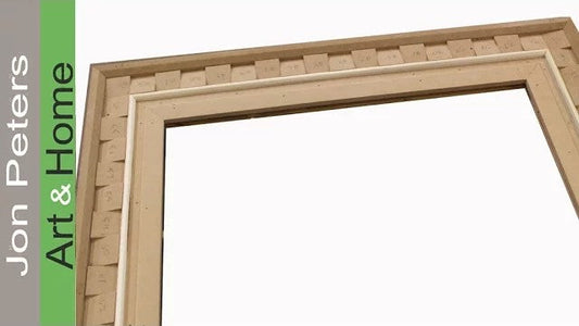 Make a shabby chic frame for an antique mirror