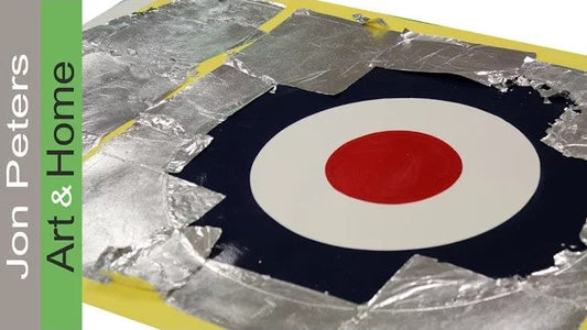 Make an RAF Roundel with Aluminum Leaf on Paper