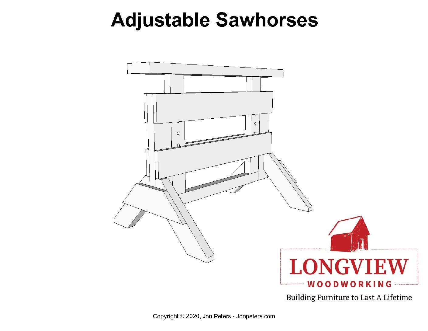 Adjustable Saw Horse Design Plans