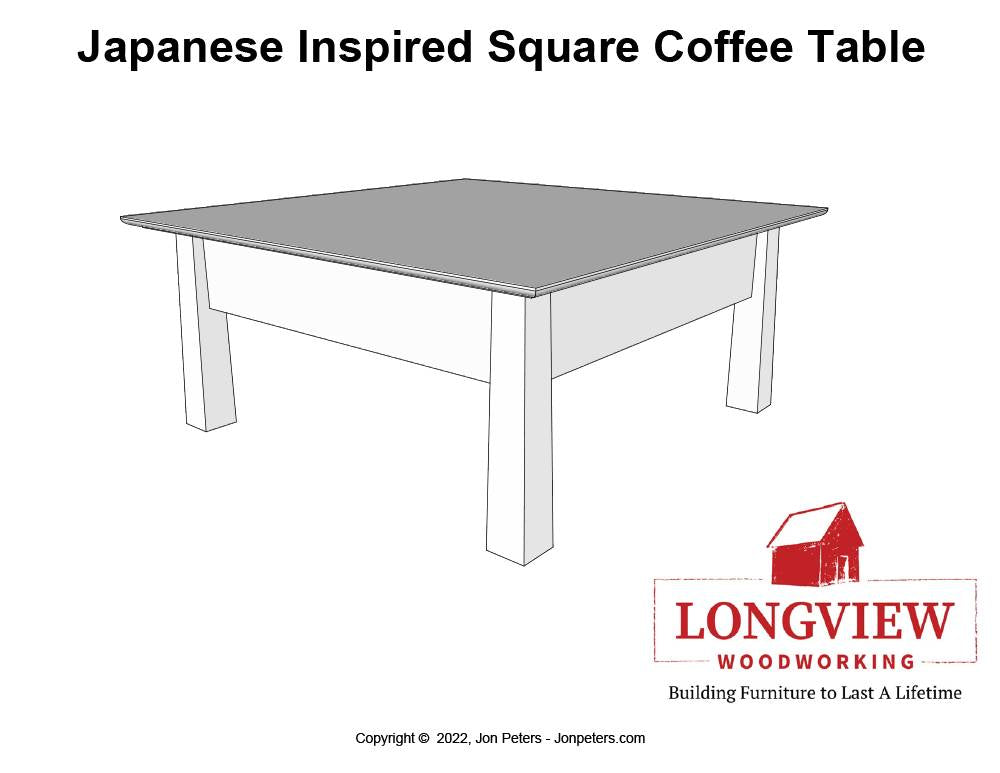 Japanese Coffee Table Design Plans