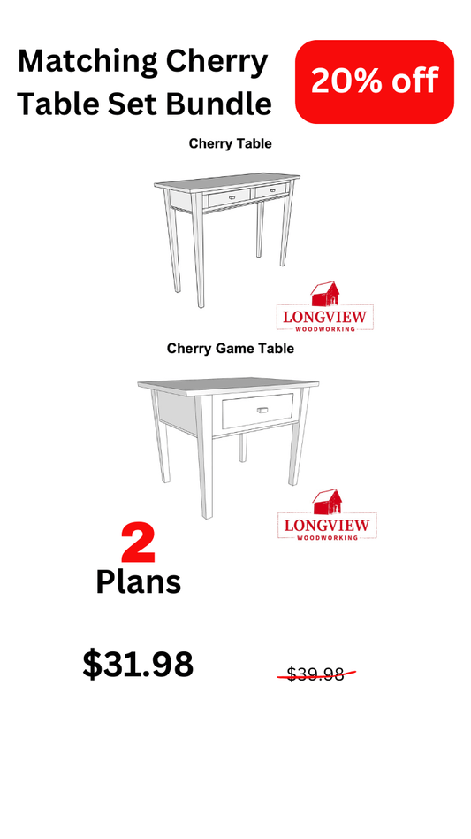 Matching Cherry Table Set