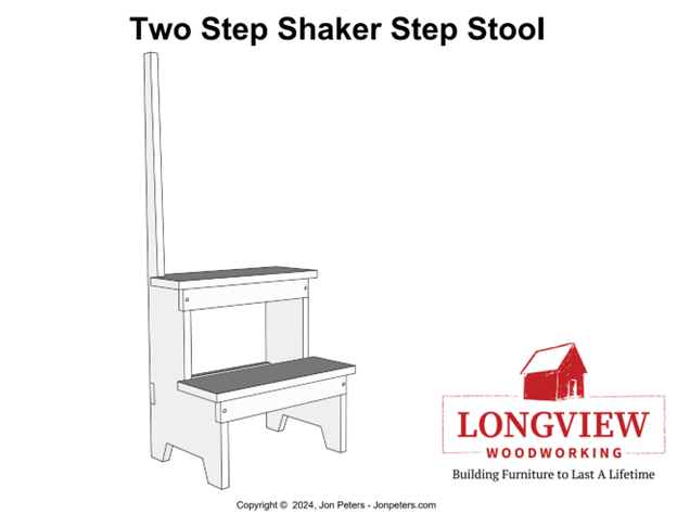 Two Step Shaker Step Stool