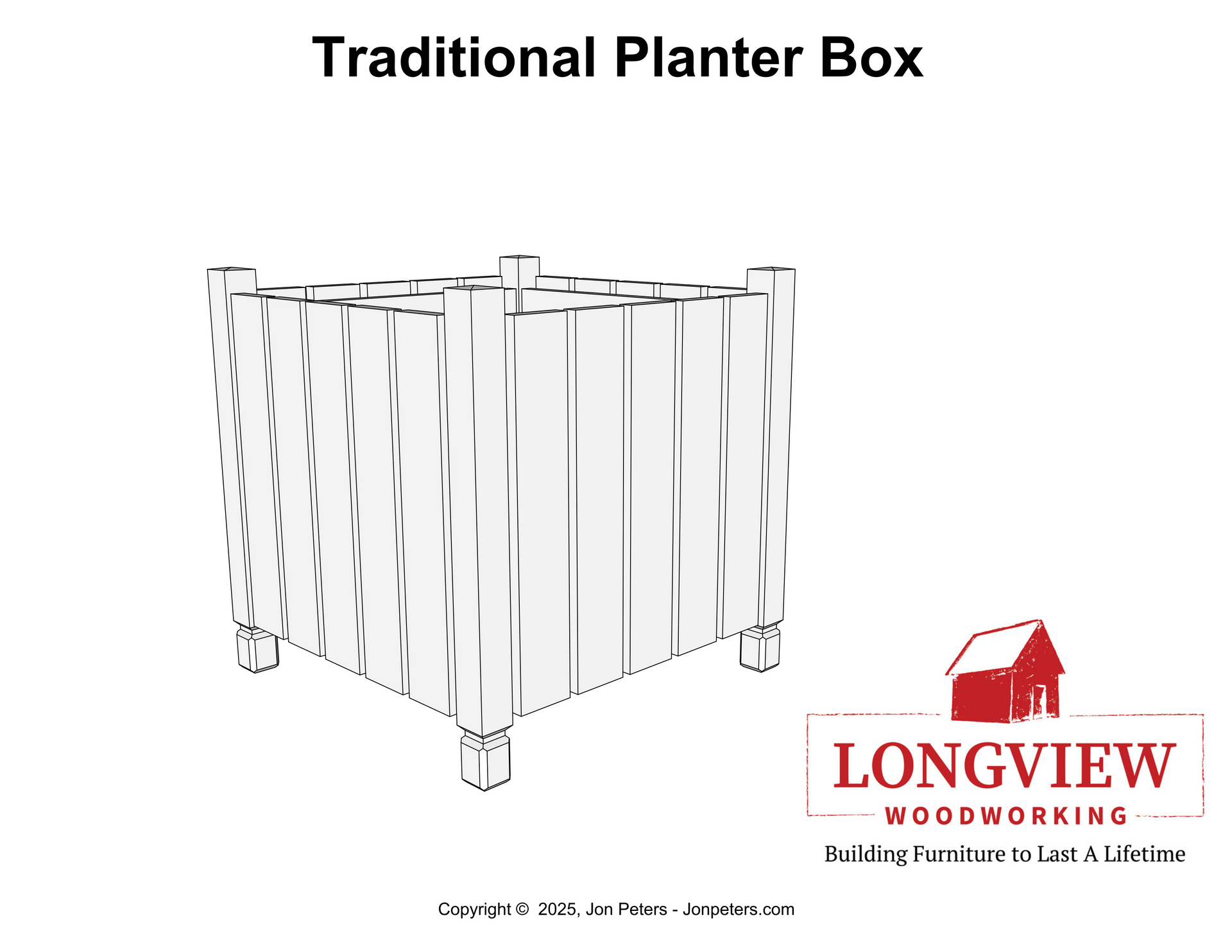 Traditional Wooden Planter Plans – Jon Peters