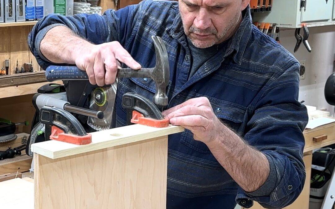 Jon Peters working on the Red Flowers Tray # 1